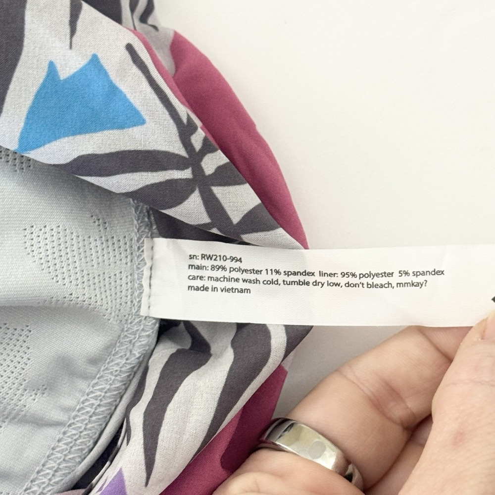 Rabbit Running Shorts Womens Small Hopper 4" Lined Colorful Lightweight Stretch - Picture 7 of 10